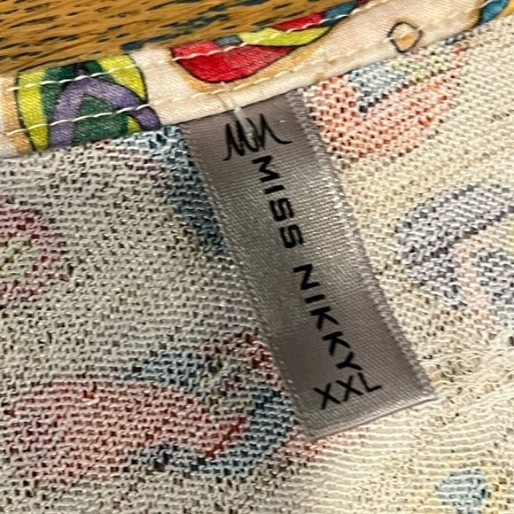 Colorful Flip-Flop Print Sleeveless Tunic - Miss Nikky - Size XXL - Picture 2 of 10